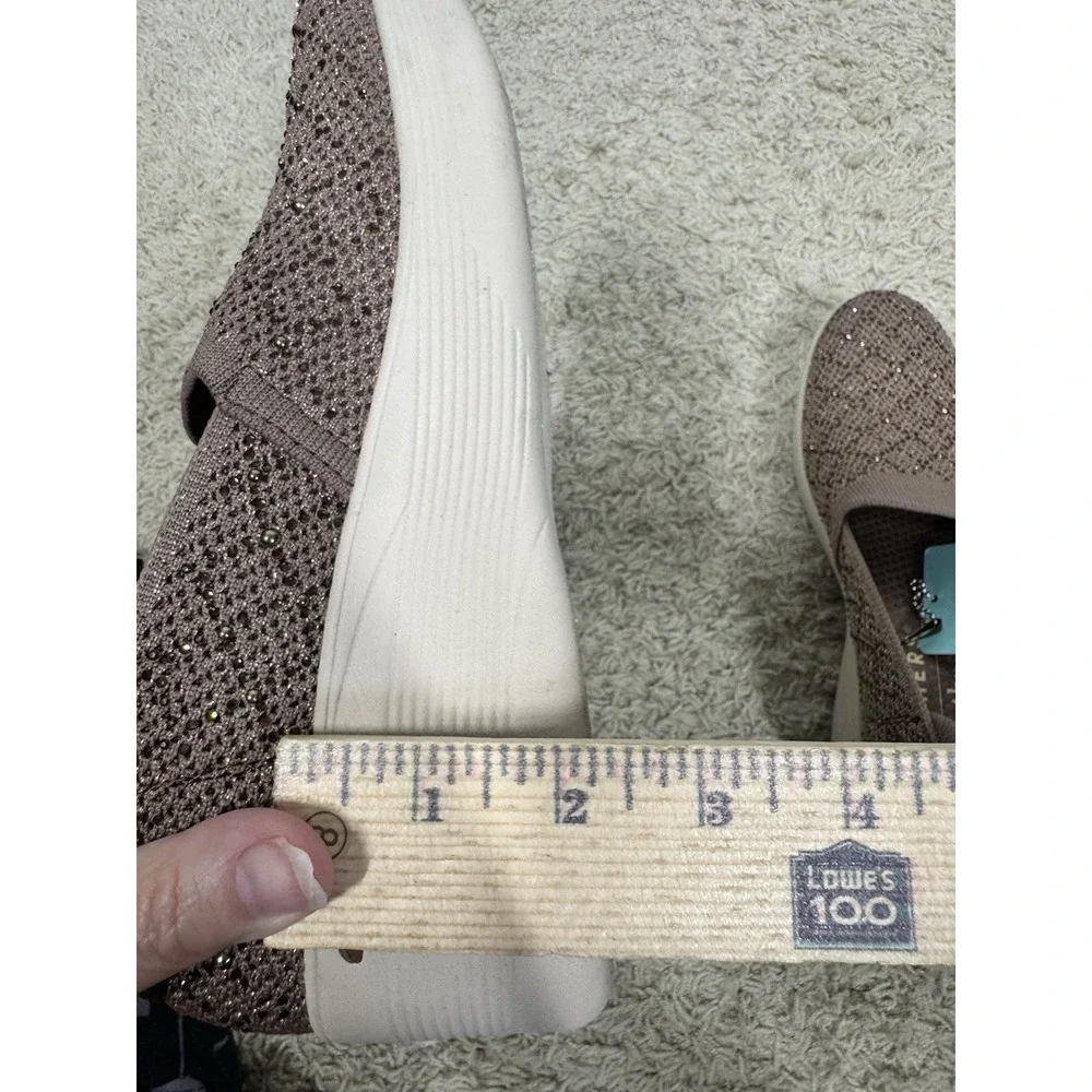 Skechers Martha Stewart Pier-Lite Reflection Slip-On Wedge Shoes Size 8 Brown - Picture 12 of 13